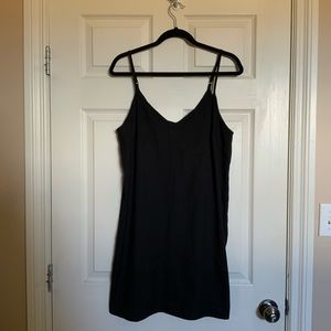 ASOS black slip dress